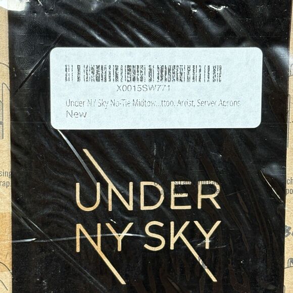 Under NY Sky No-Tie Graphite Jeans Apron - Durable Denim, Leather Reinforceme... - Picture 4 of 5